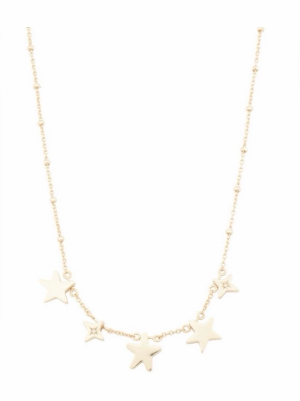 Kendra Scott Gold Star Necklace with Beaded Chain